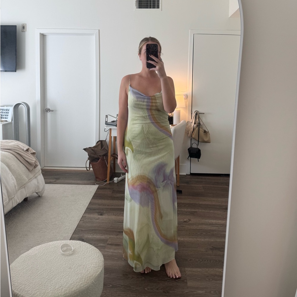Zara Pastel Maxi Dress
